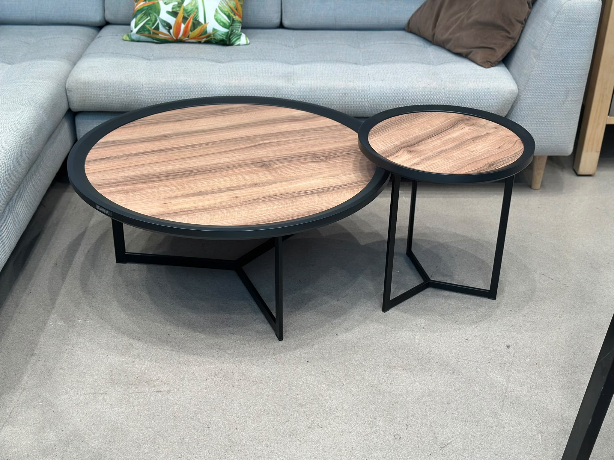 Set de 2 tables de salon gigognes - Talia
