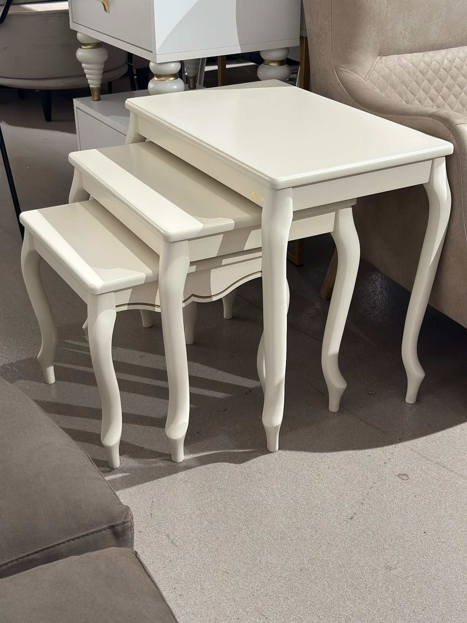 Set de 3 tables de salon gigognes