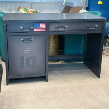 Bureau métallique avec espace de rangement - Andrew