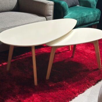 Table de salon gigognes style scandinave