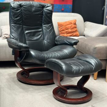 Fauteuil en cuir avec repose pied - Stressless