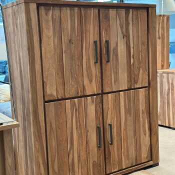 Bahut/Vaisselier en bois massif de sheesham avec 4 portes
