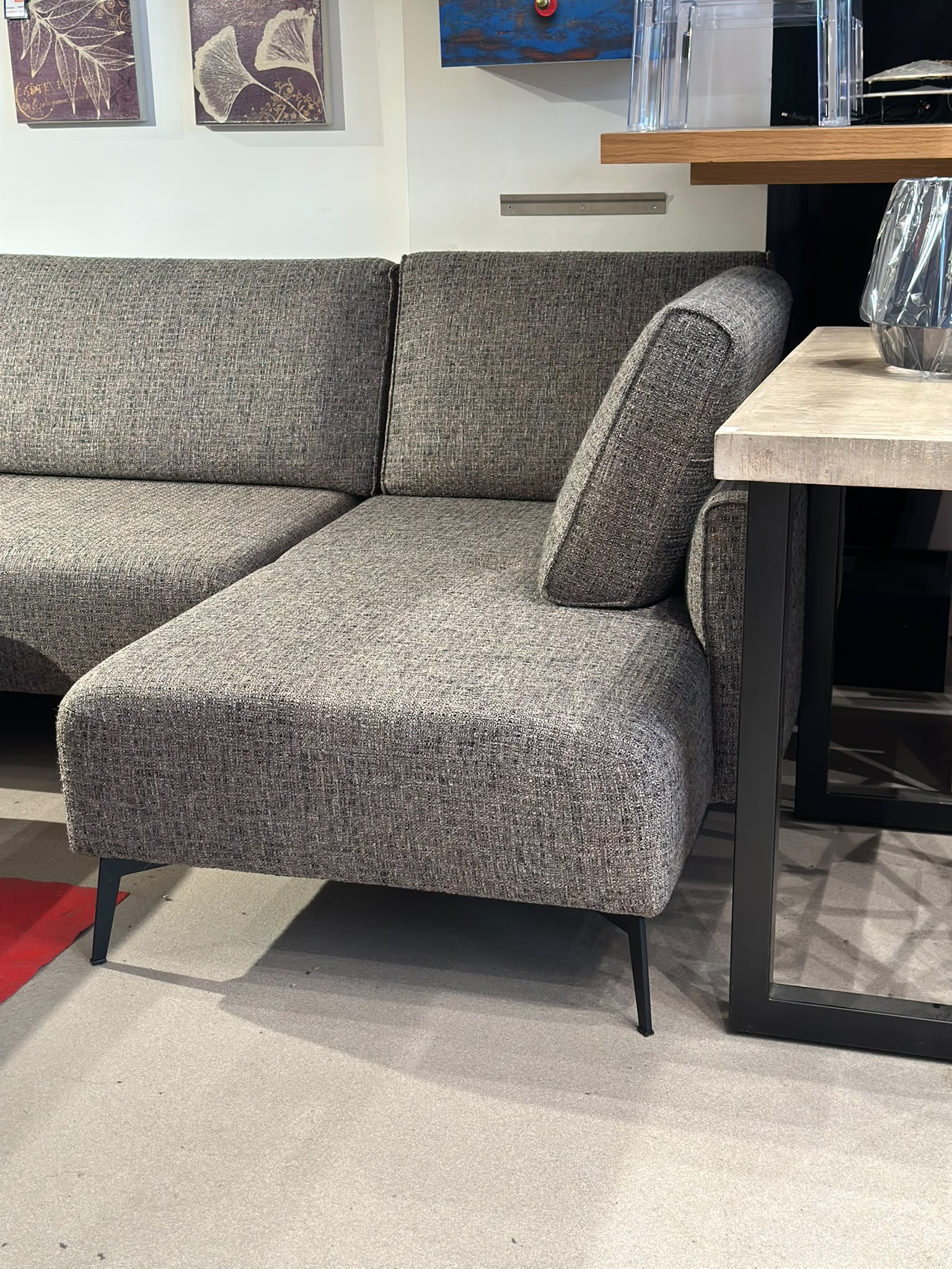 Canapé méridienne avec pouf - Moome Edge - Image 2