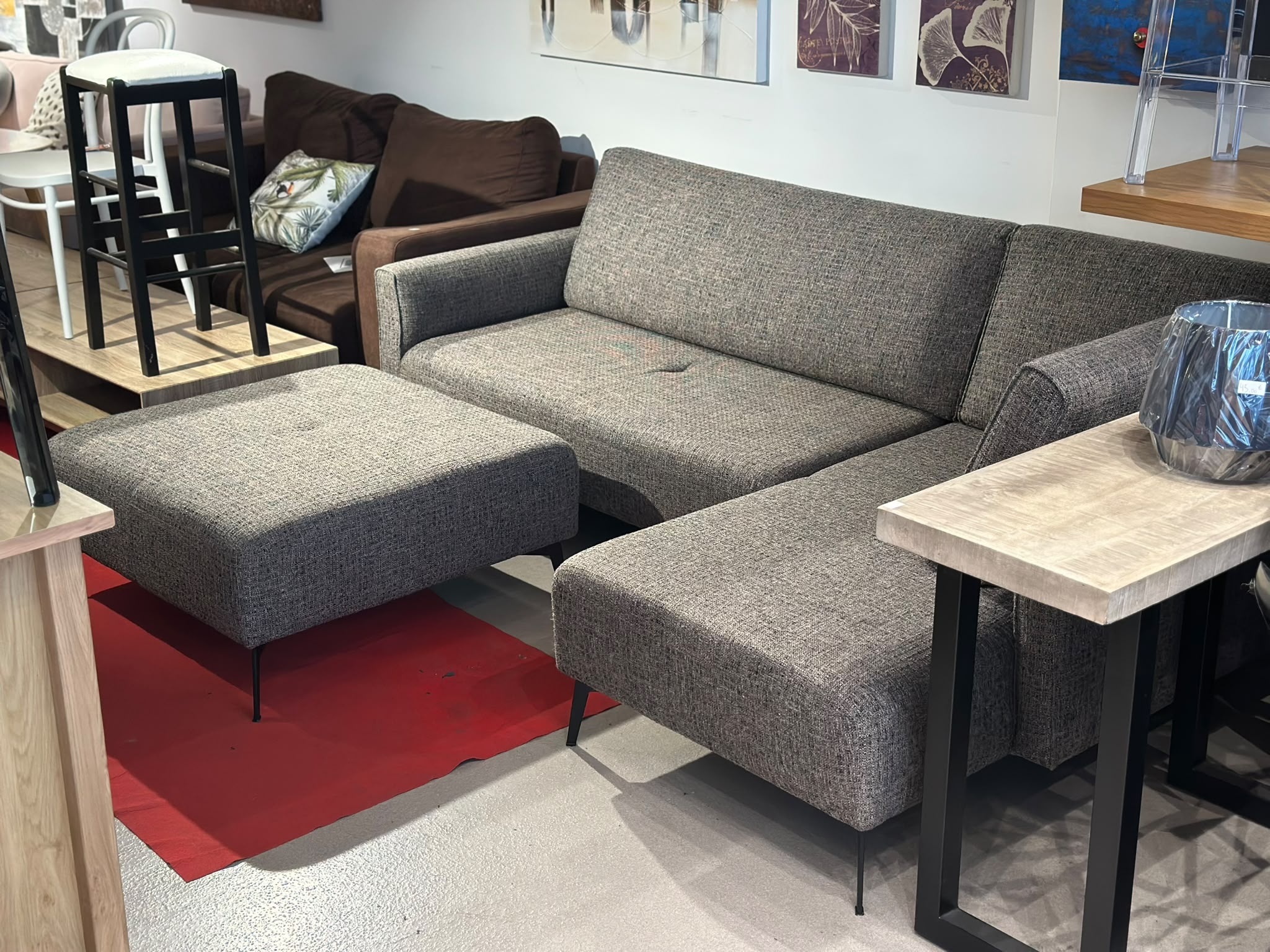 Canapé méridienne avec pouf - Moome Edge